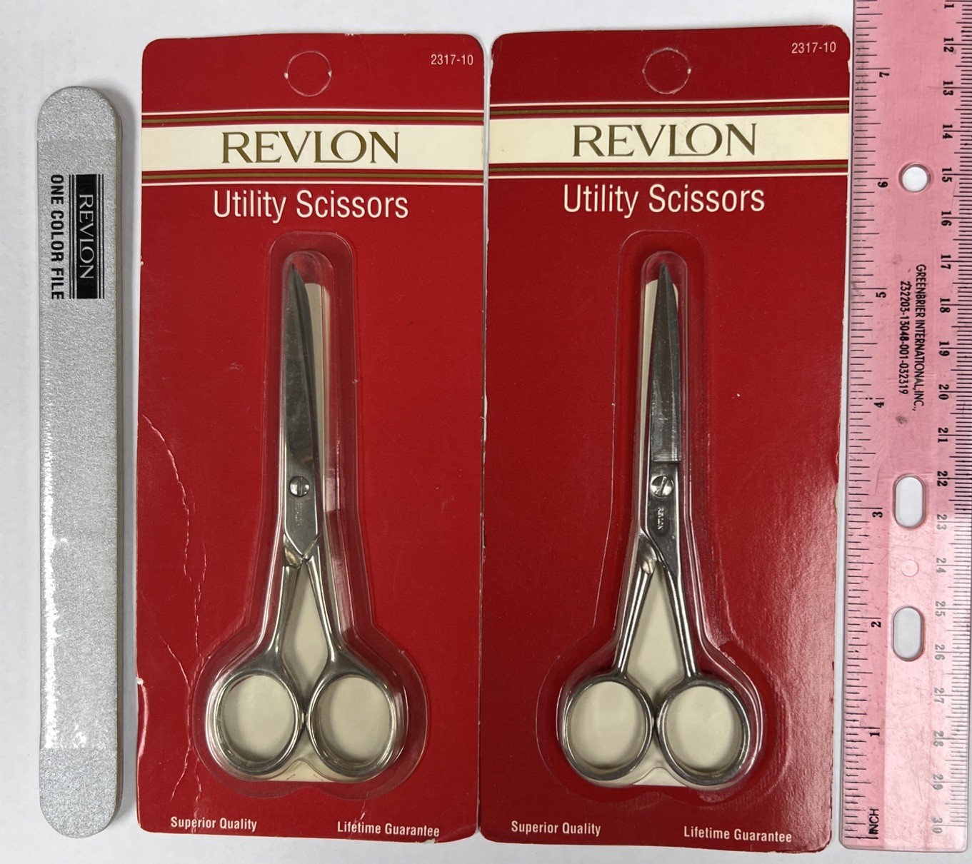 2 Scissors Revlon Utility Scissors 2317-10 With 1 Free File Please Read Below