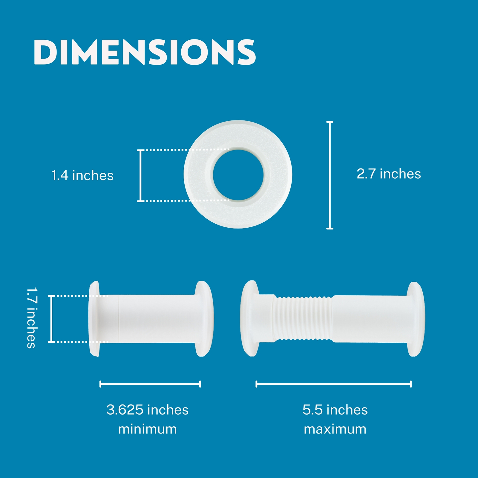 Cable Pass Through Wall Port for 3-5/8" to 5-1/4" Wall Thickness