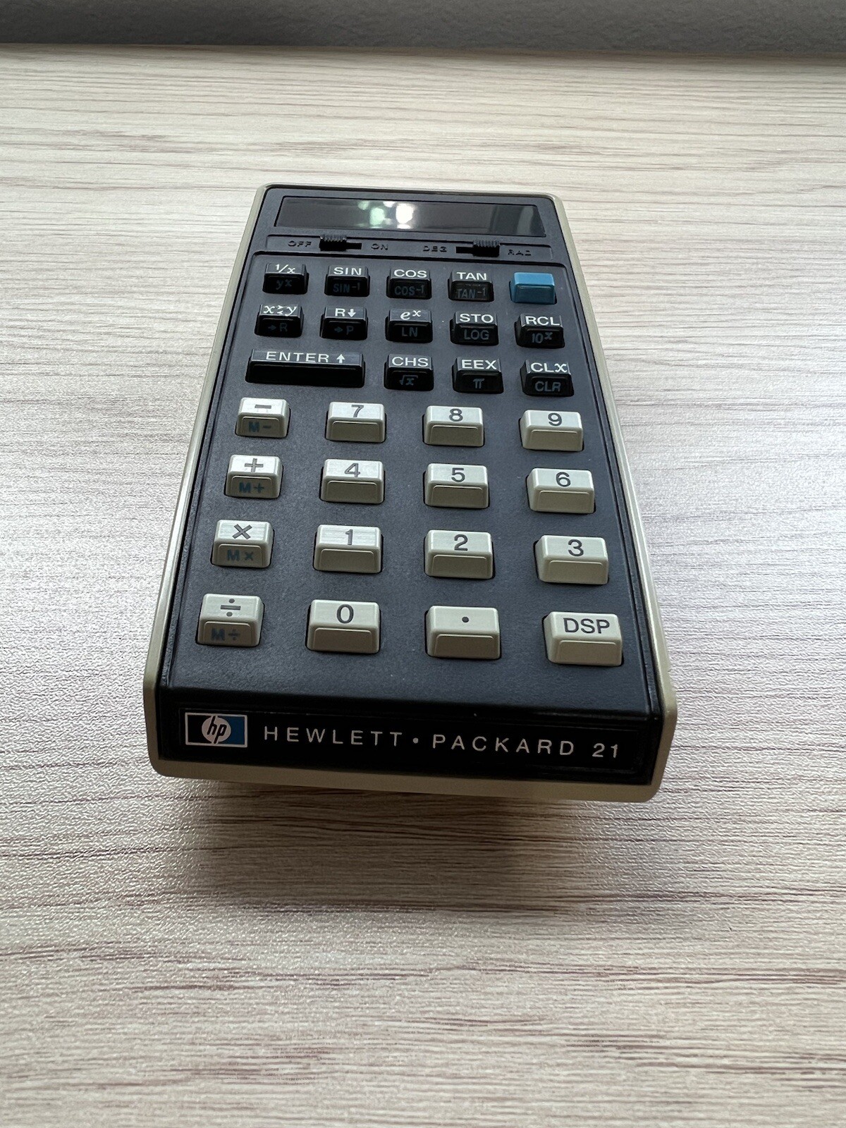 Vintage Hewlett Packard Calculator With Case