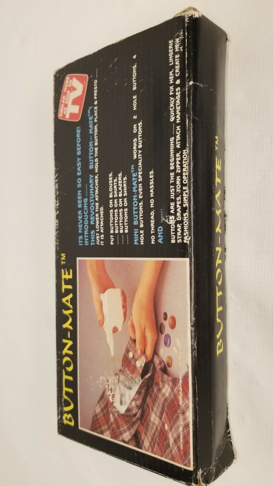 Button-Mate Instant Button Attach Repair As Seen On TV Easy Quick Fix No Sew