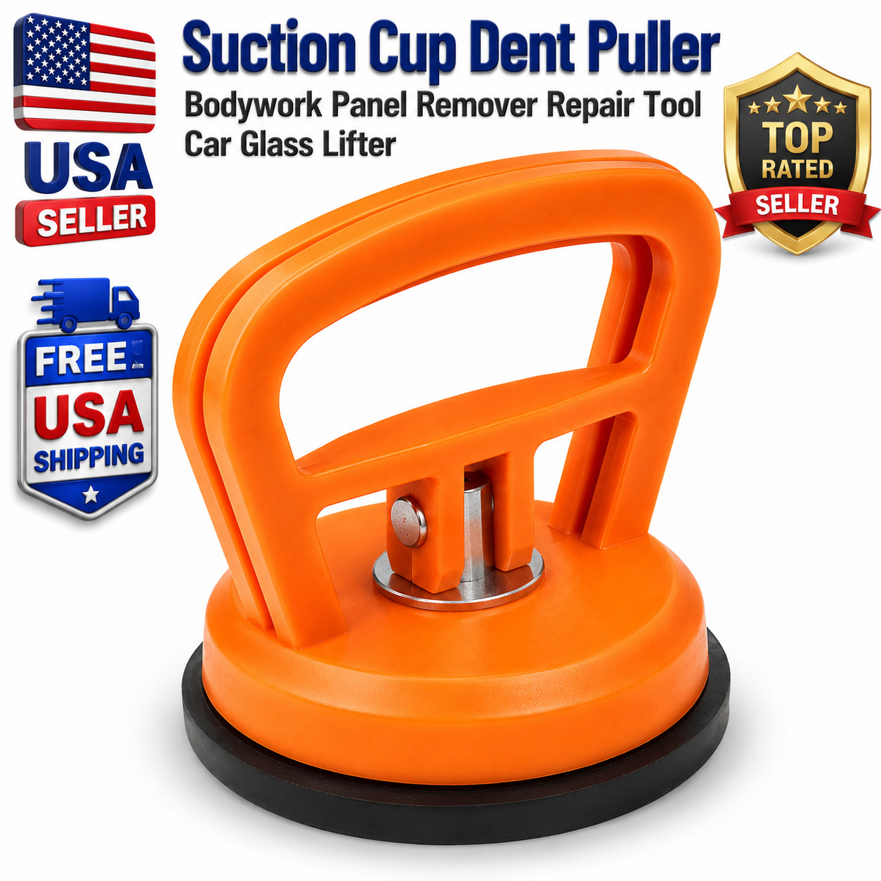 Suction Cup Dent Puller Bodywork Panel Remover Repair Tool Car Glass Lifter Us