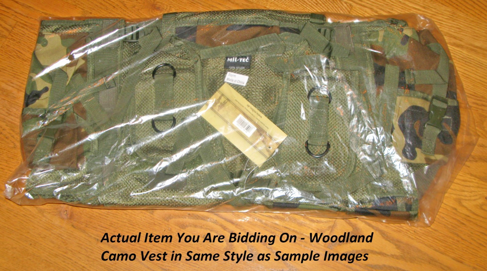 New Mil-Tech Woodland Camouflage 9 Pocket Tactical Assault Vest MPN-10712020