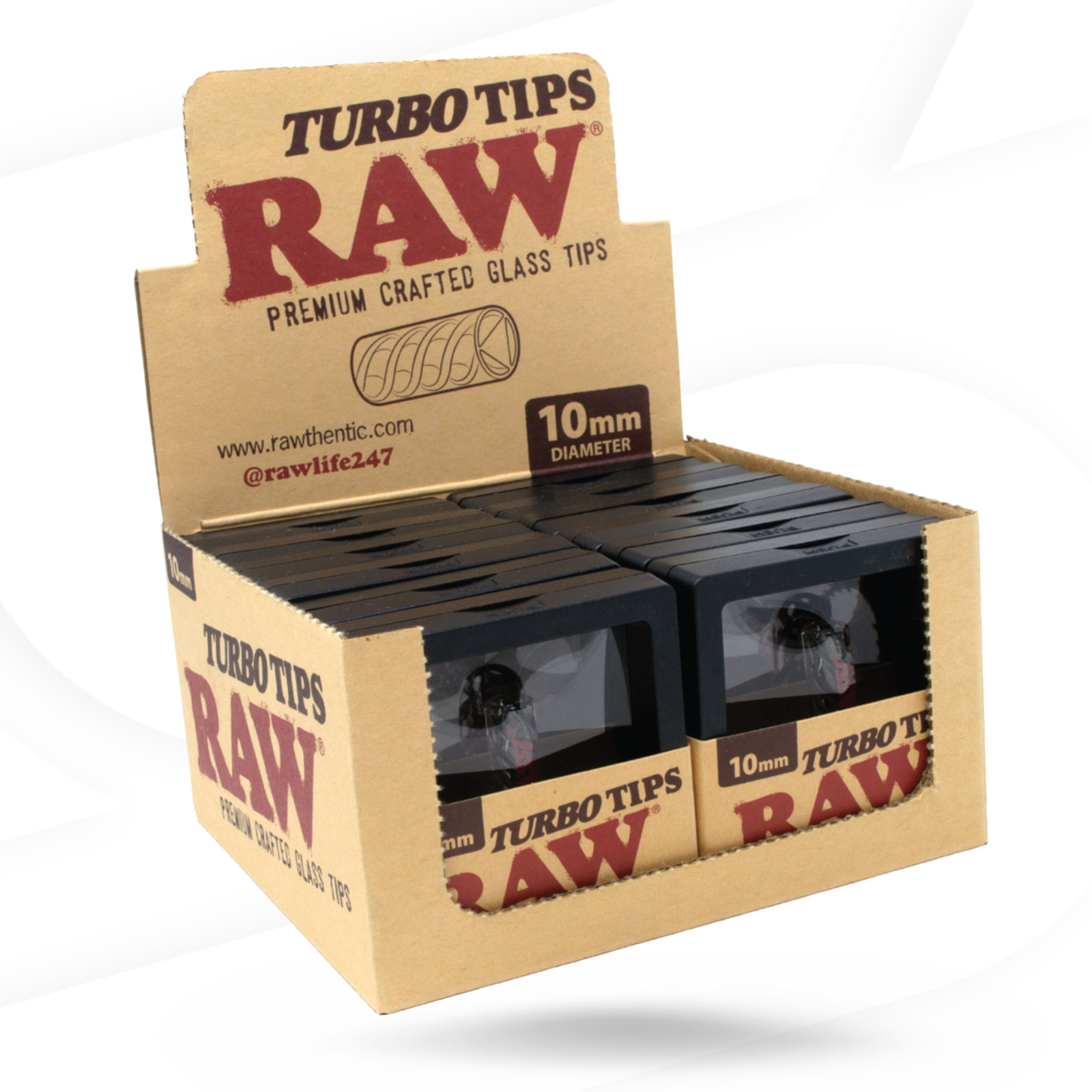 RAW Turbo Tips | Full Box | 12 Units | 10mm