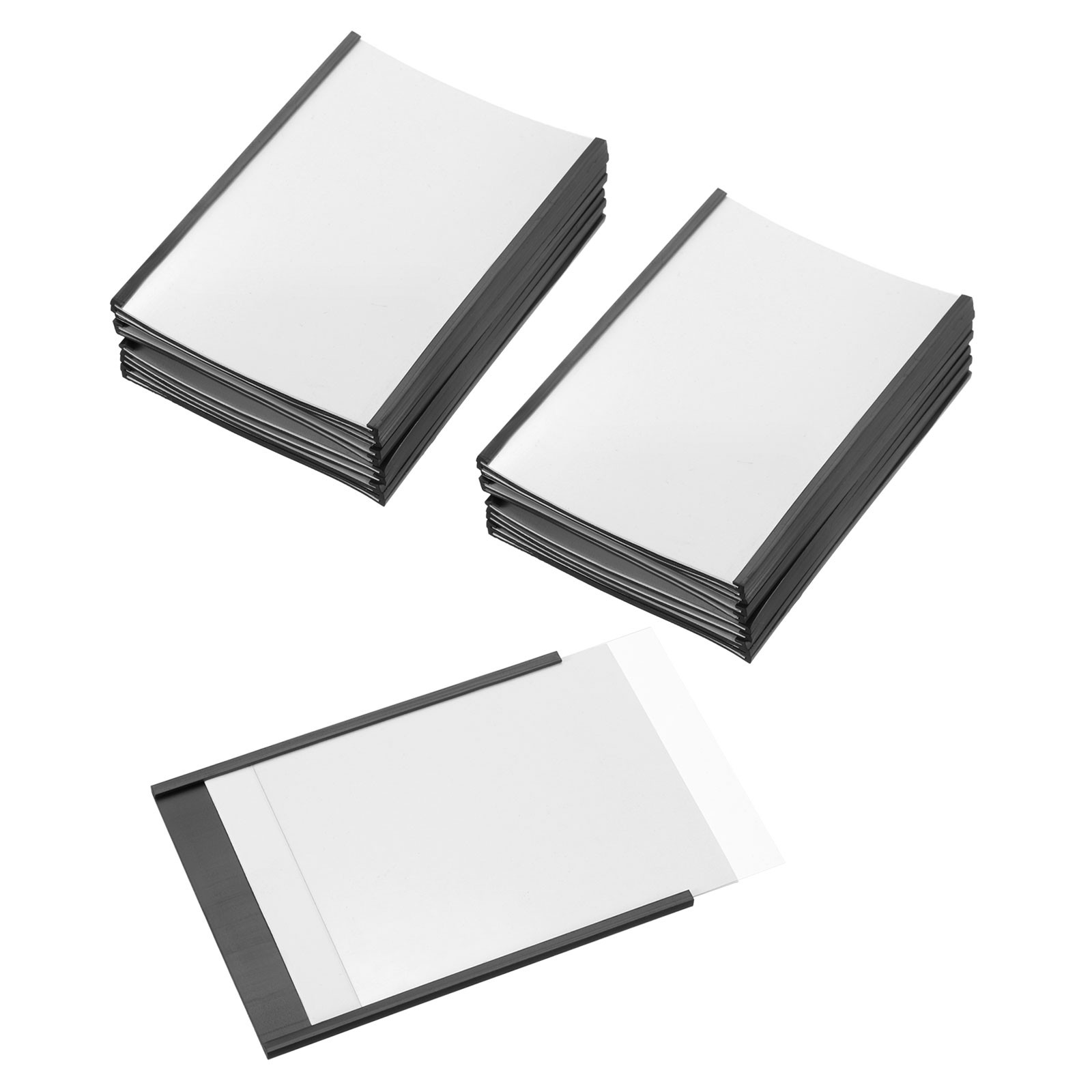 25 Pcs Magnetic Label Holder 4" x 3" with Paper Inserts C Channel