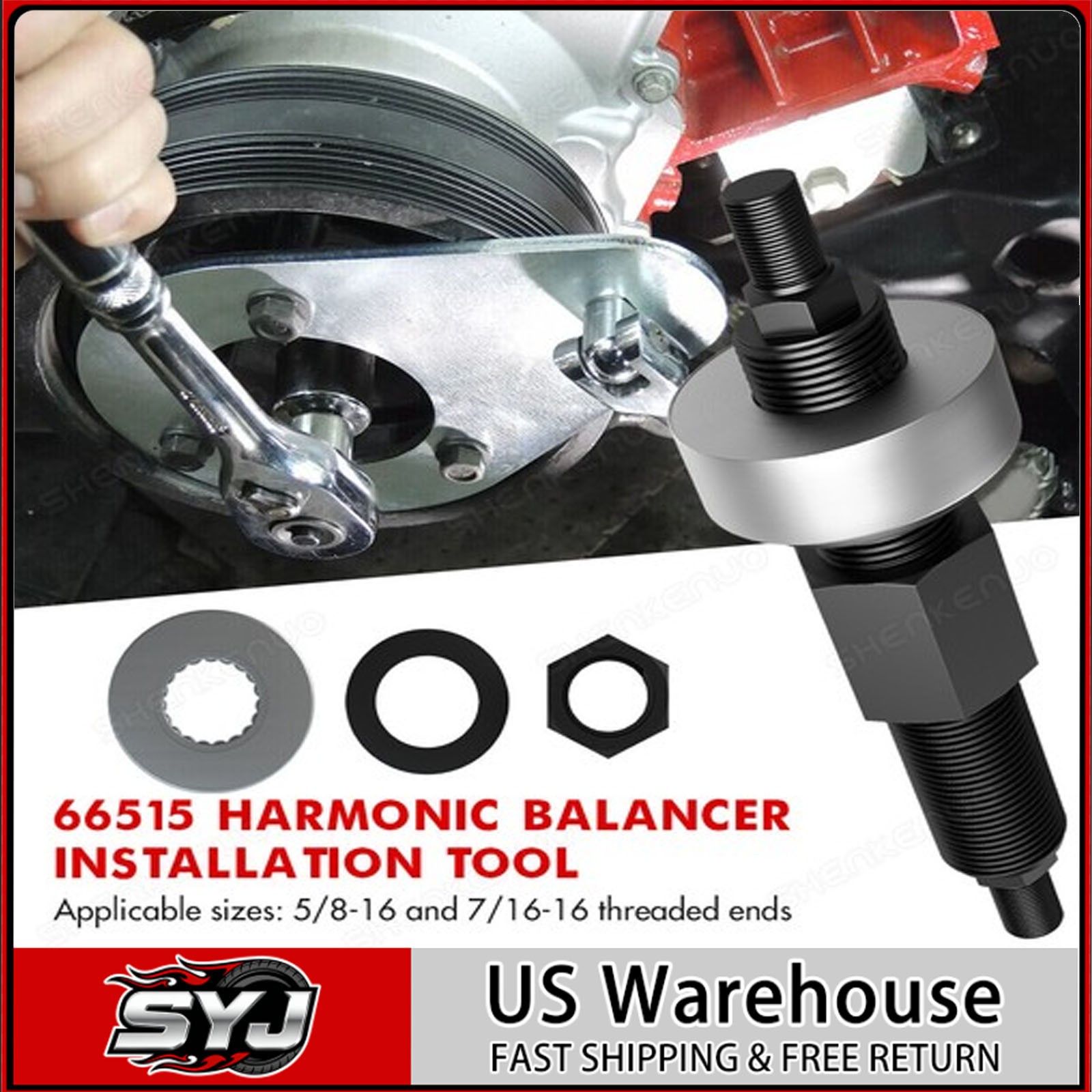 Proform Harmonic Balancer Tool 66515; Installation Tool for Chevy SBC , BBC