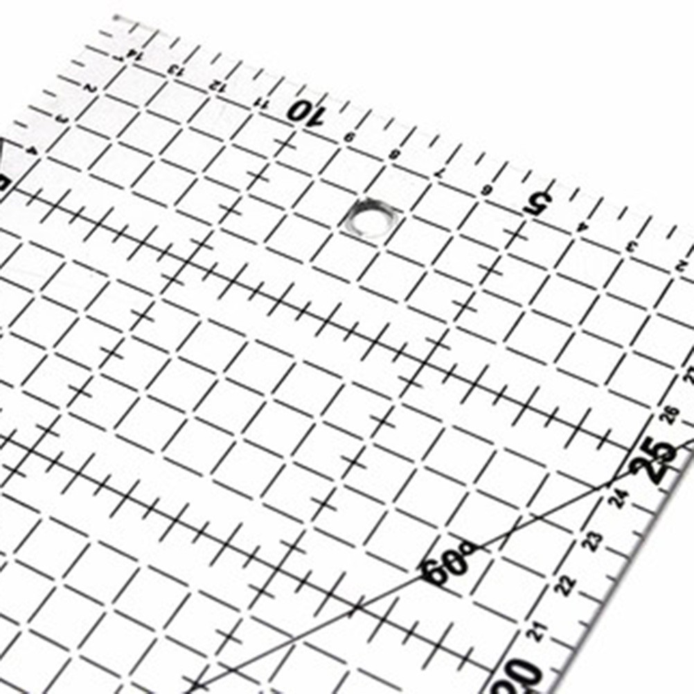 Patchwork Sewing Craft Tool Slotted Quilting Rulers Sets Grid Fabric
