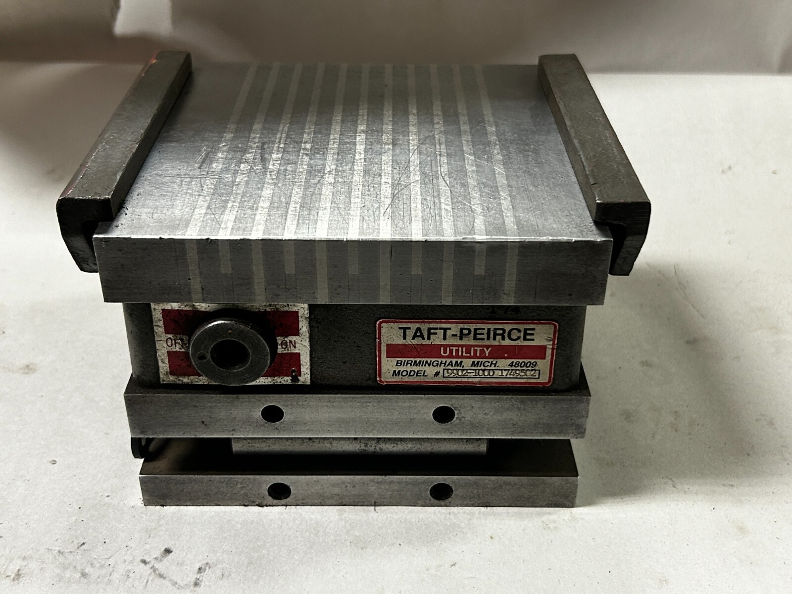 MACHINIST BsMt Taft Pierce  6 x 6"  Sine Magnetic Chuck Compound Sine Plate