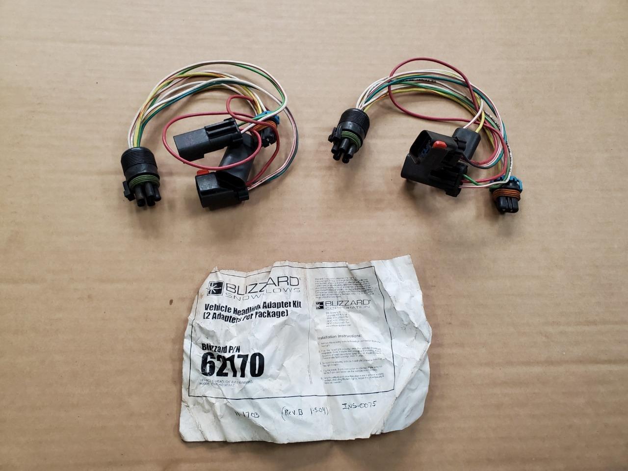 OEM Blizzard Snow Plow Headlight Adapter Kit B62170 HB3/HID Cadillac Escalade