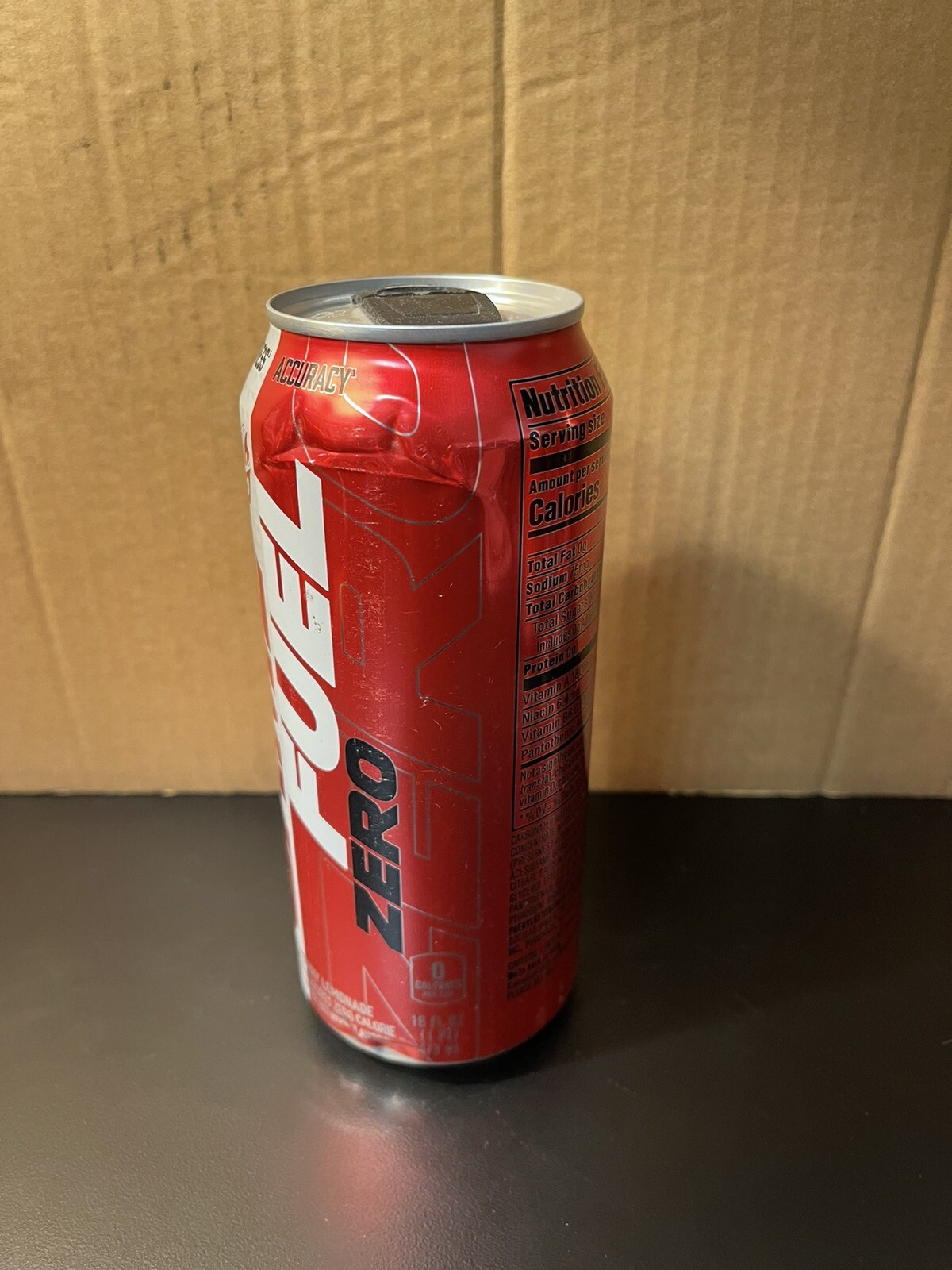 Mountain Dew Amp Game Fuel Zero Sugar Raspberry Lemonade Full 16oz Can