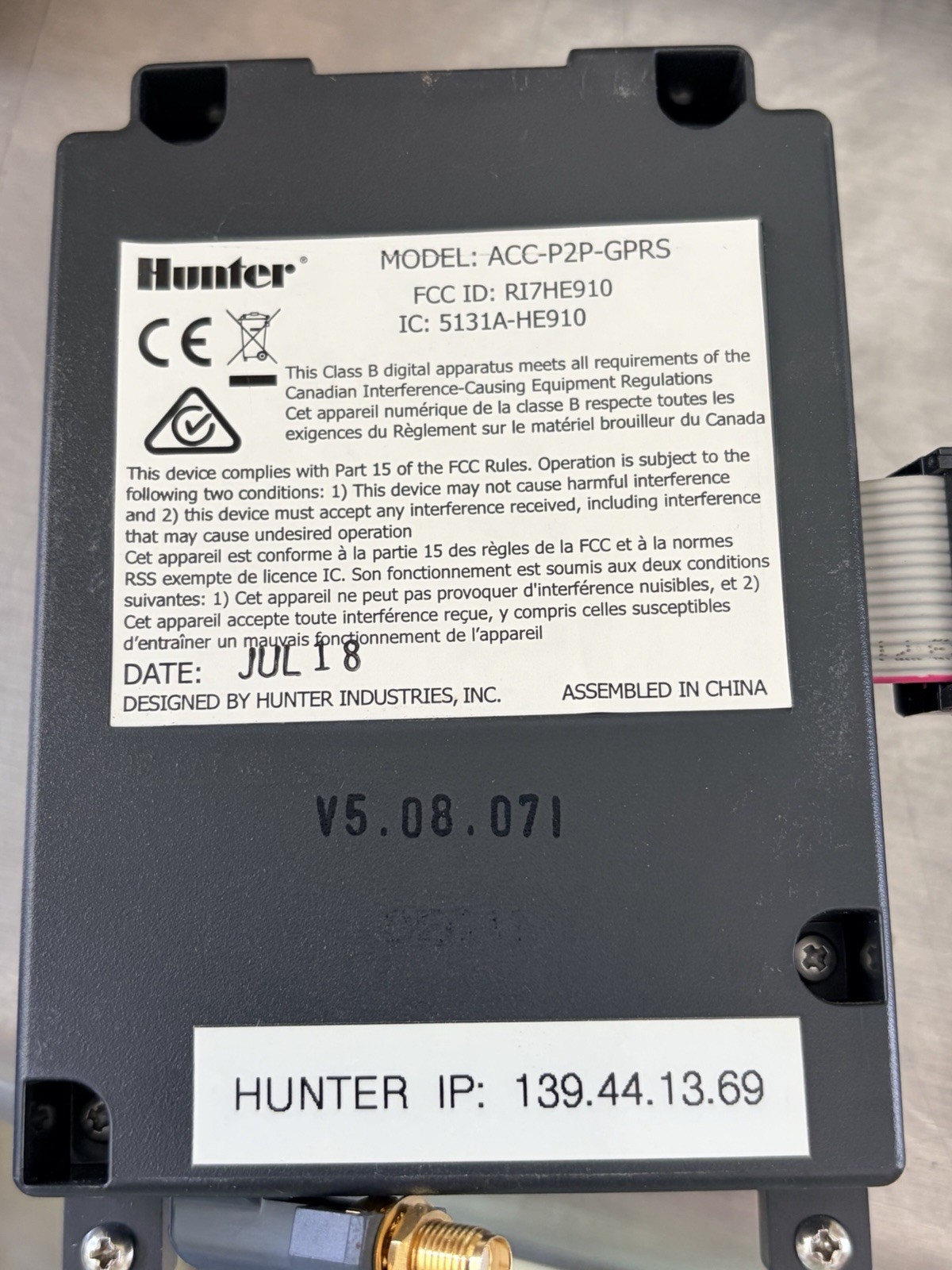 Hunter ACC-1200 Commercial Sprinkler Irrigation Controller