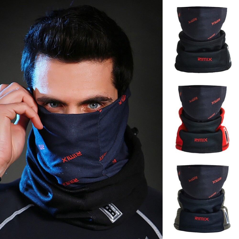 Men Tactical Face Mask Neck Warmer Gaiter Winter Fleece Sports Ski Cycling Mask