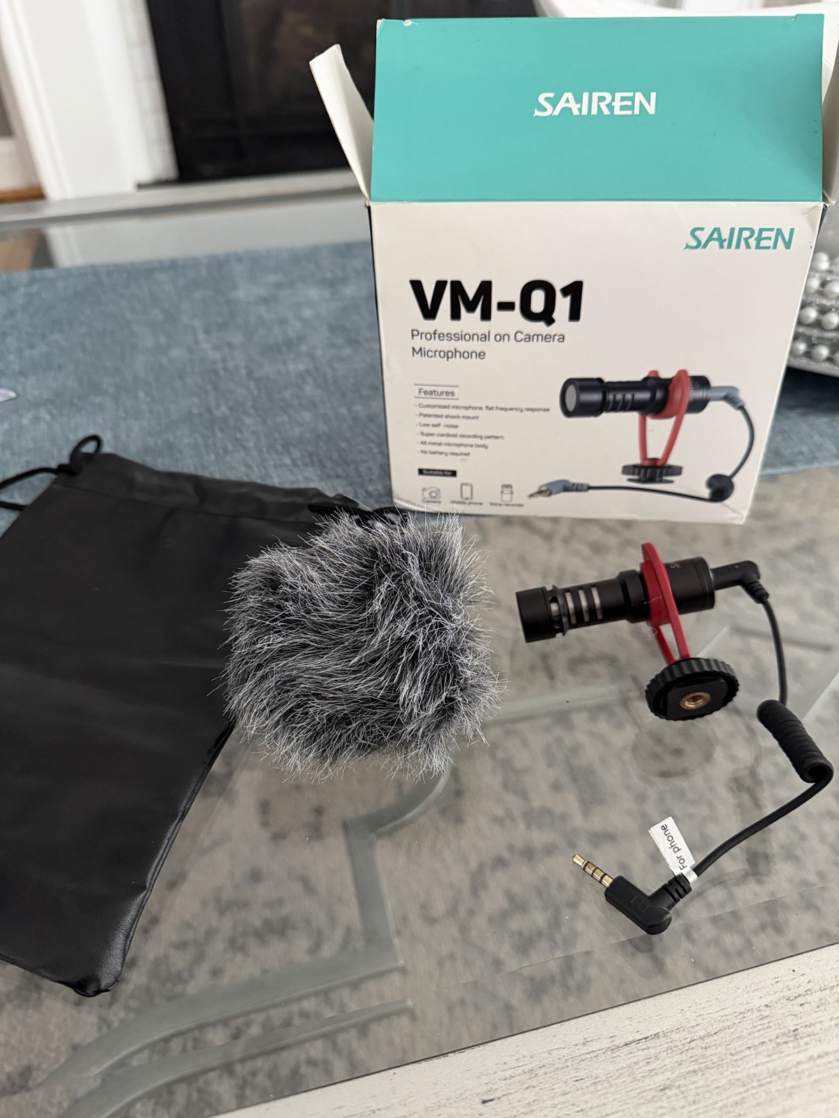 SAIREN VM-Q1 On-Camera Pro Smartphone Video Microphone for Vlogging / Streaming