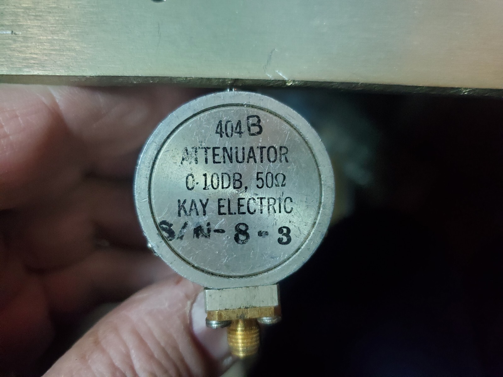Kay Electric Model 404B Variable Step Attenuator (0dB - 10dB x 1dB Steps) tested