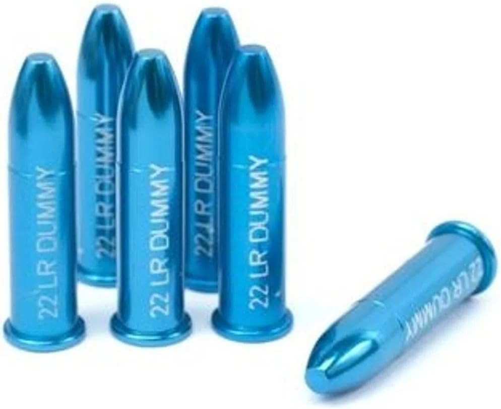 6-Pack Precision Dummy Rounds Fits 22 LR Action Proving