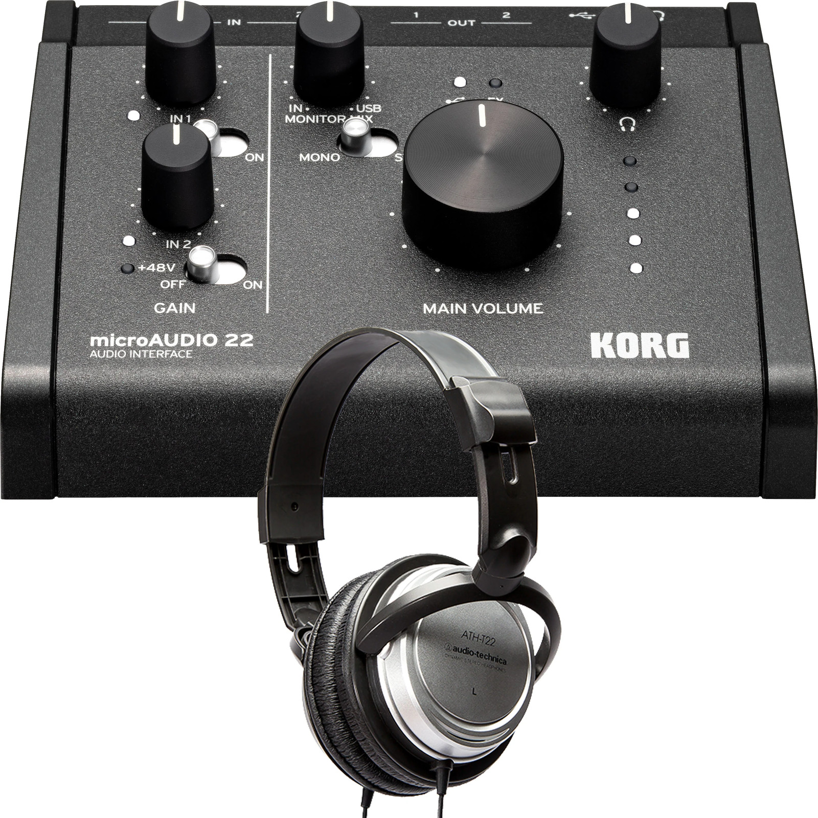 Korg MicroAudio 22 Audio Interface STUDIO KIT