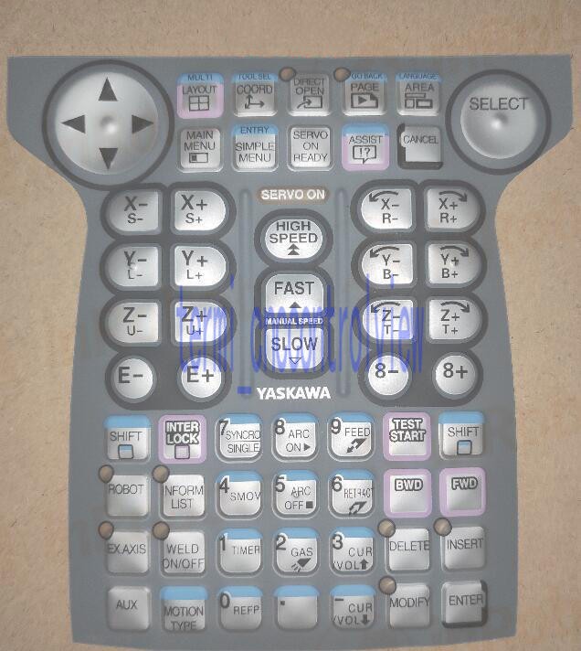 1x YKS-701E FOR Yaskawa DX200 Teach Pendant JZRCR-YPP21-1 Membrane Keypad Film