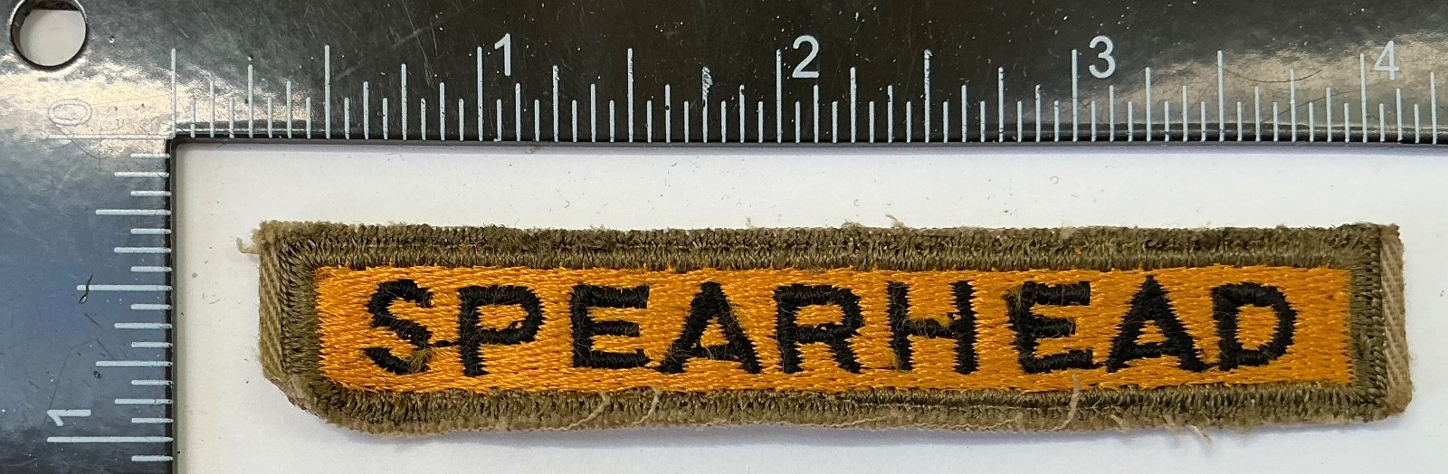 WWII US Army 3rd Armored Division SPEARHEAD Tab Patch