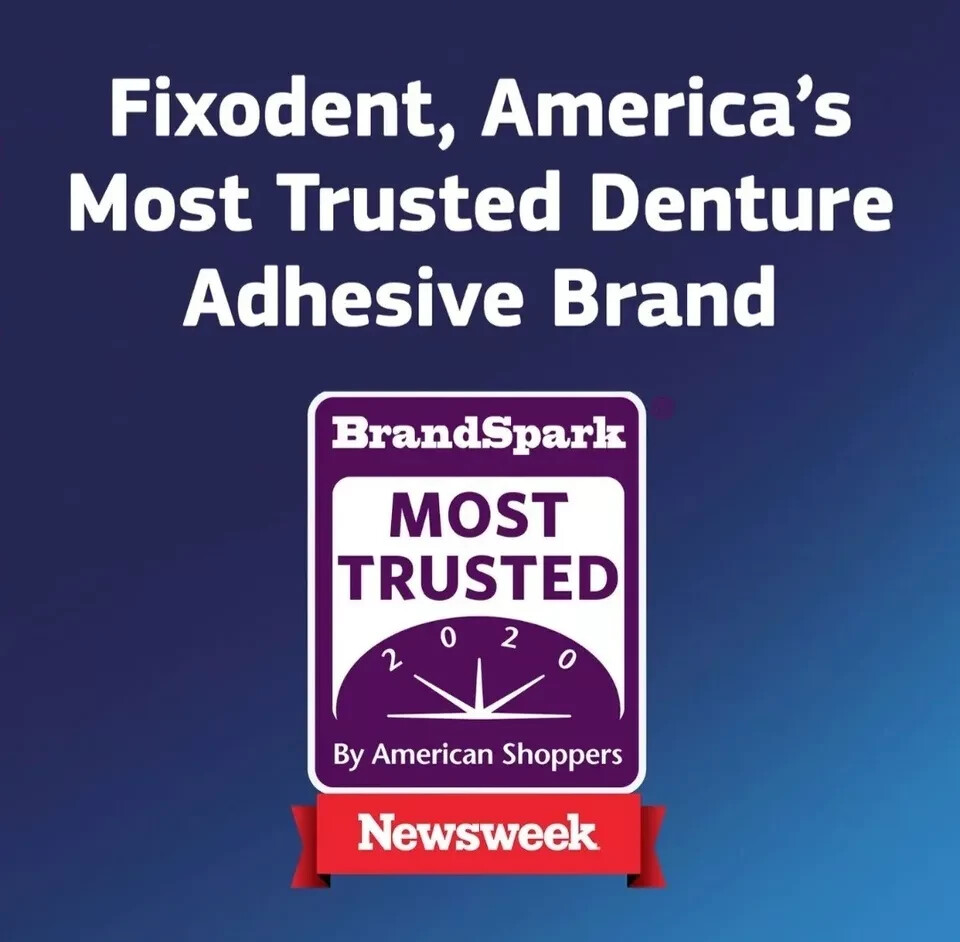 4 Count Fixodent Advanced Max Hold Denture Adhesive, 2.2 oz