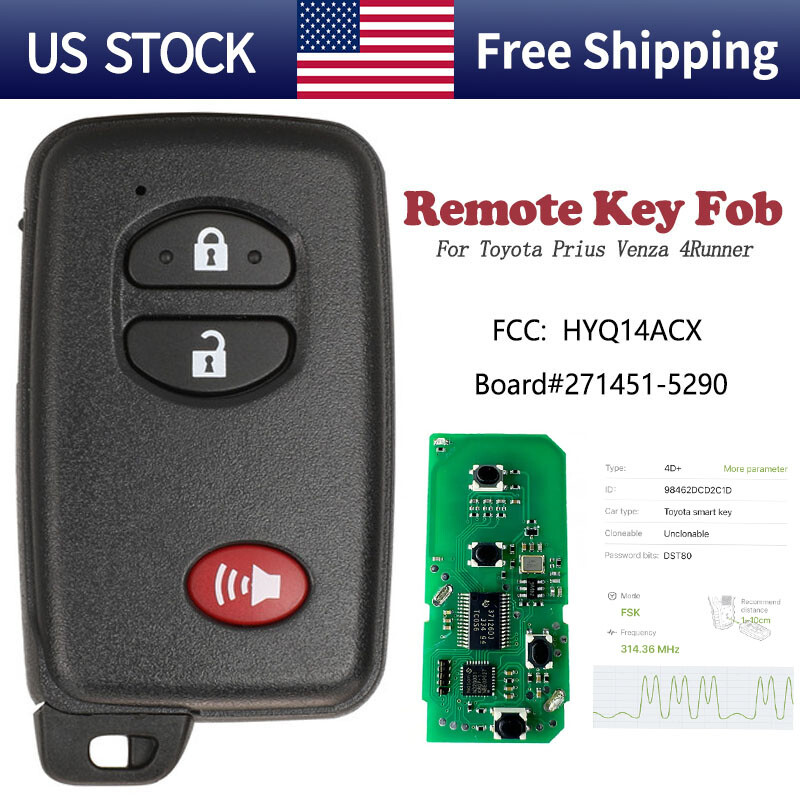 HYQ14ACX - UNLOCKED VIRGIN For Toyota Keyless Remote Smart Key Fob 271451-5290