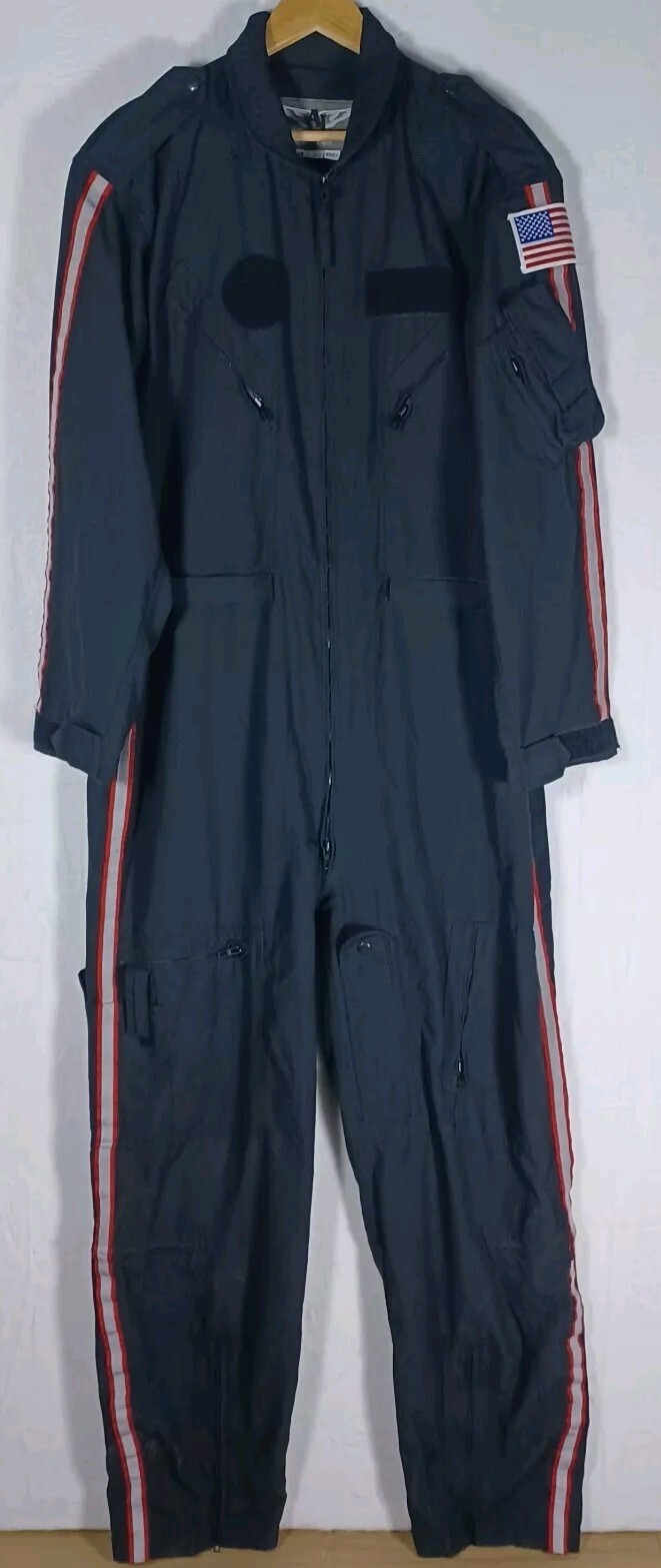 Aureus International Flight Jump Suit Coveralls 48L Nomex Blue