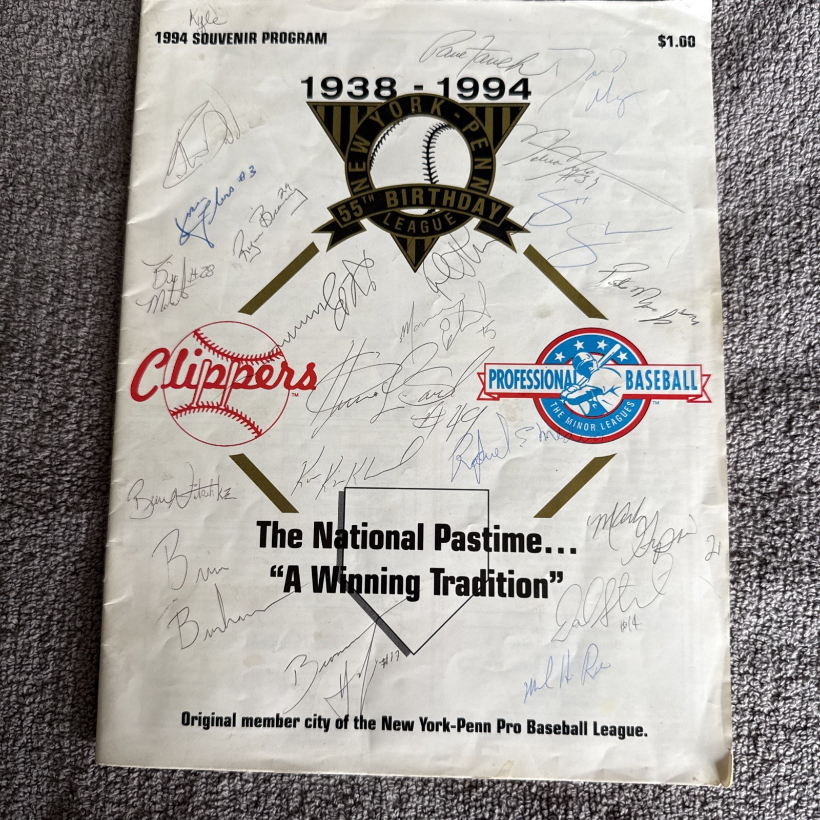1992 NY Batavia Clippers Program