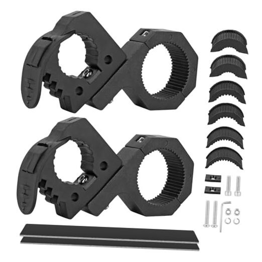 Roll Cage Mount Quick Release Rubber Clamp Kit from 1-1/7'' to 1-3/7'' Tools