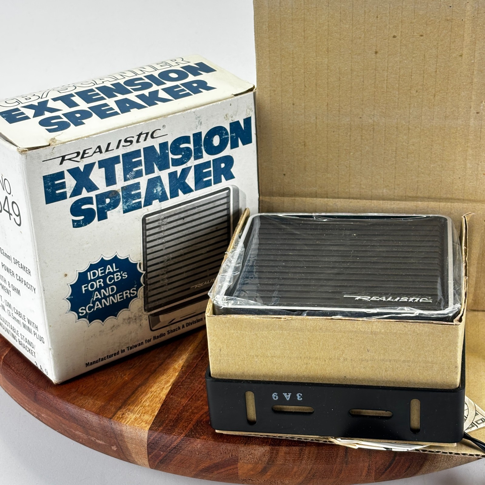 Radio Shack Realistic Extension Speaker Black Aux for CB Radio 5W CAT No. 21-549