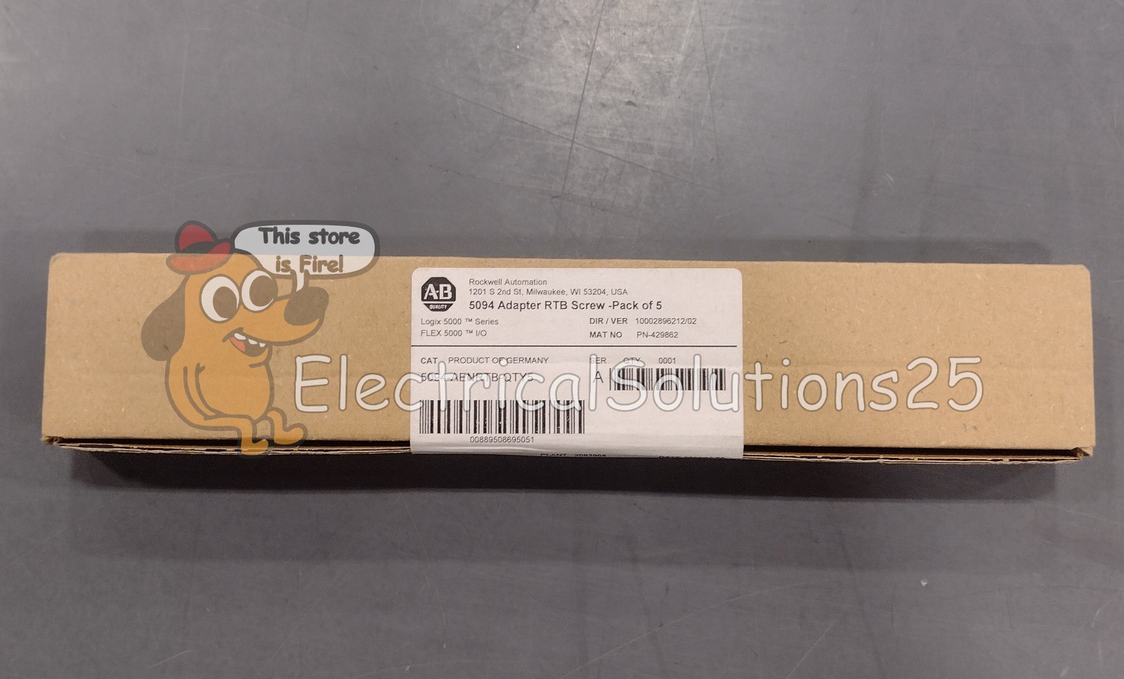 New Allen-Bradley 5094-AENRTB-QTY5 FLEX 5000 Screw RTB Pack of 5 - Free Shipping