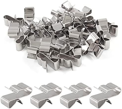 30 Pcs Trailer Frame Wire Clips, Stainless Steel Metal Solar Panel Wire Clip 22.