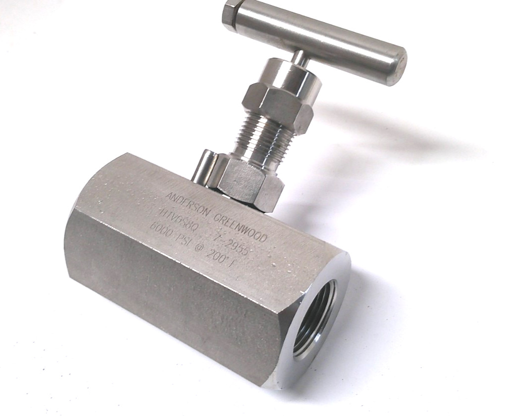 Needle Valve 1" Female NPT 6000 PSI Stainless,  Anderson Greenwood H1VDS8Q L2592