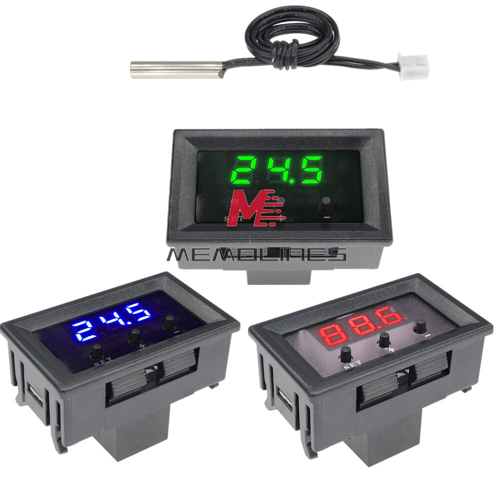 W1209 DC 12V Digital Thermostat Temperature Controller Sensor -50~110°C + Case