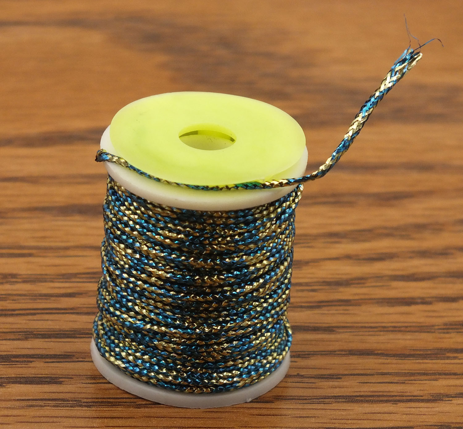 Braided Fly Tying Tinsel - Blue and Gold - MAT091