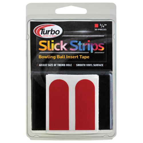 (2 Pack) Turbo Grips Bowling 3/4" 30 Pc Slick Strips Tape (Red) - Free Ship