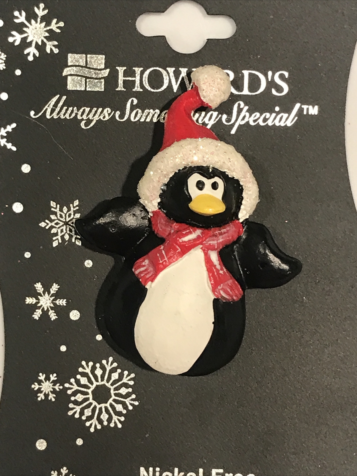 Christmas Santa Penguin Pin