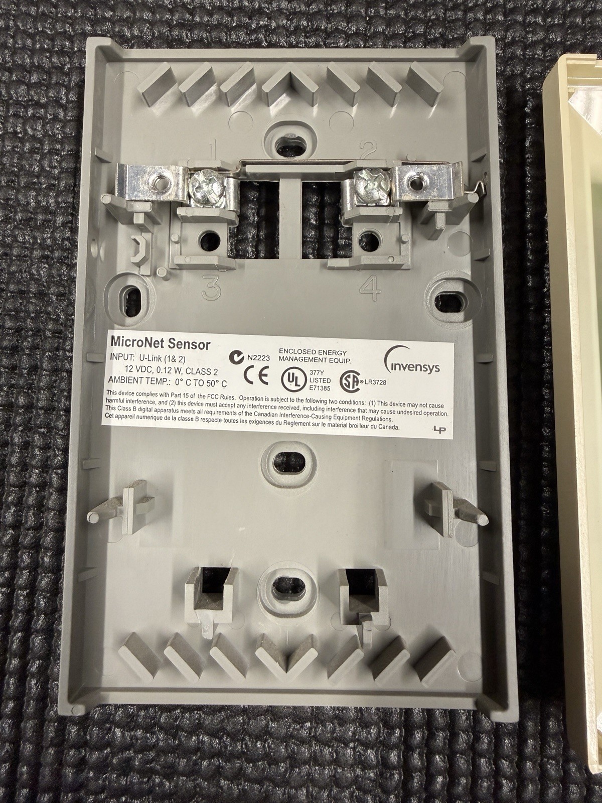 Invensys MN-SDK MicroNet Wall-Mounted Sensor