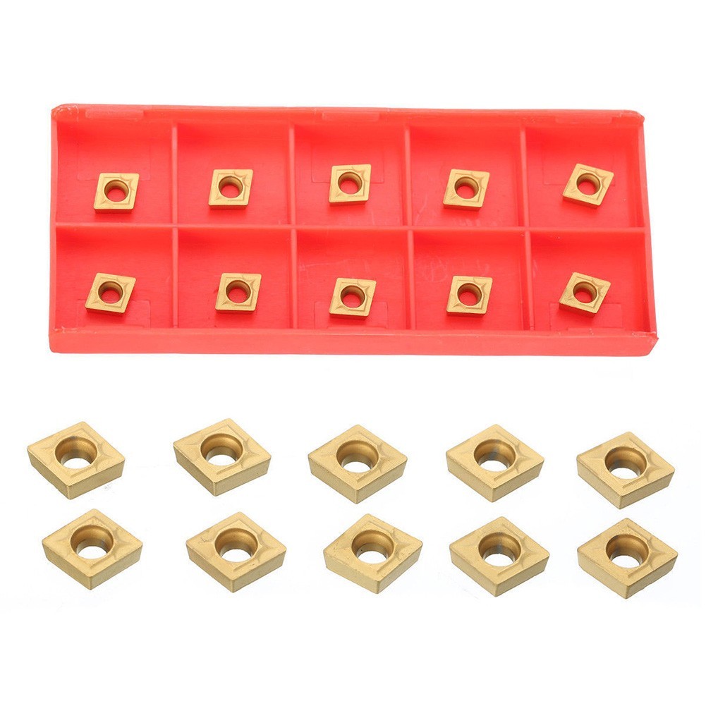 10pcs CCMT060204 Carbide Inserts US735 for CNC Metalworking Applications
