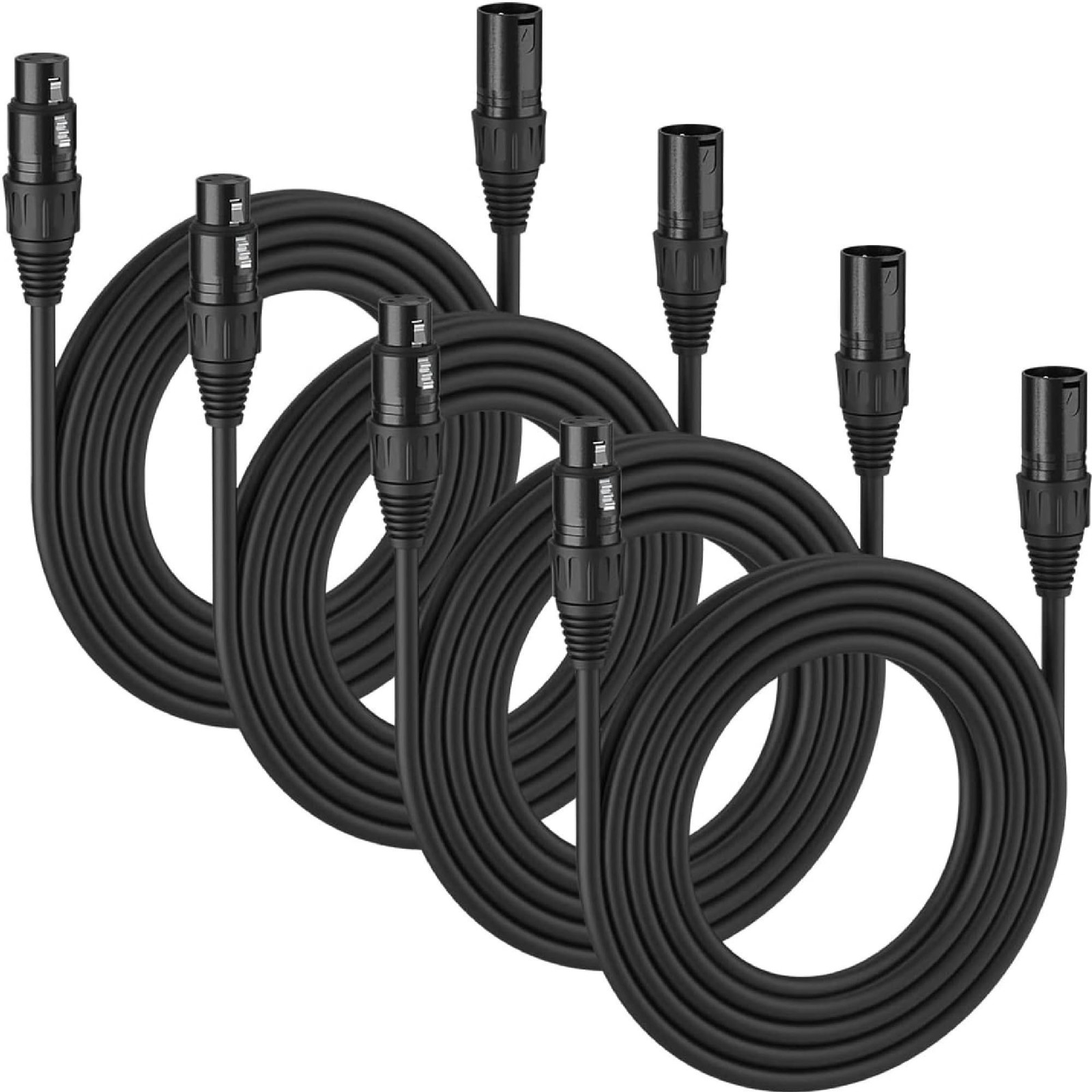 MFL. 10 ft Flexible DMX Cable 3 Pin Signal XLR Male to Female Cable Wire for ...