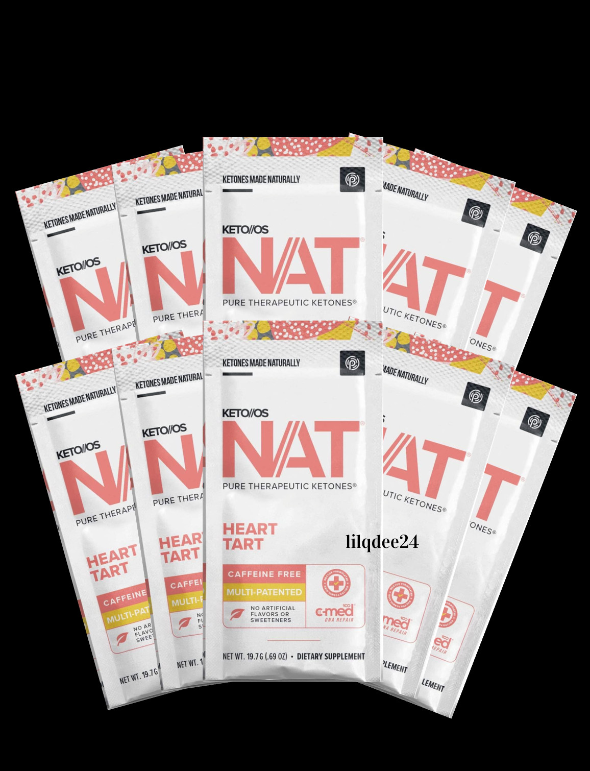 🔥Pruvit Keto OS NAT Ketones Heart Tart Caffeine Free 10 pack Exp 8/2027