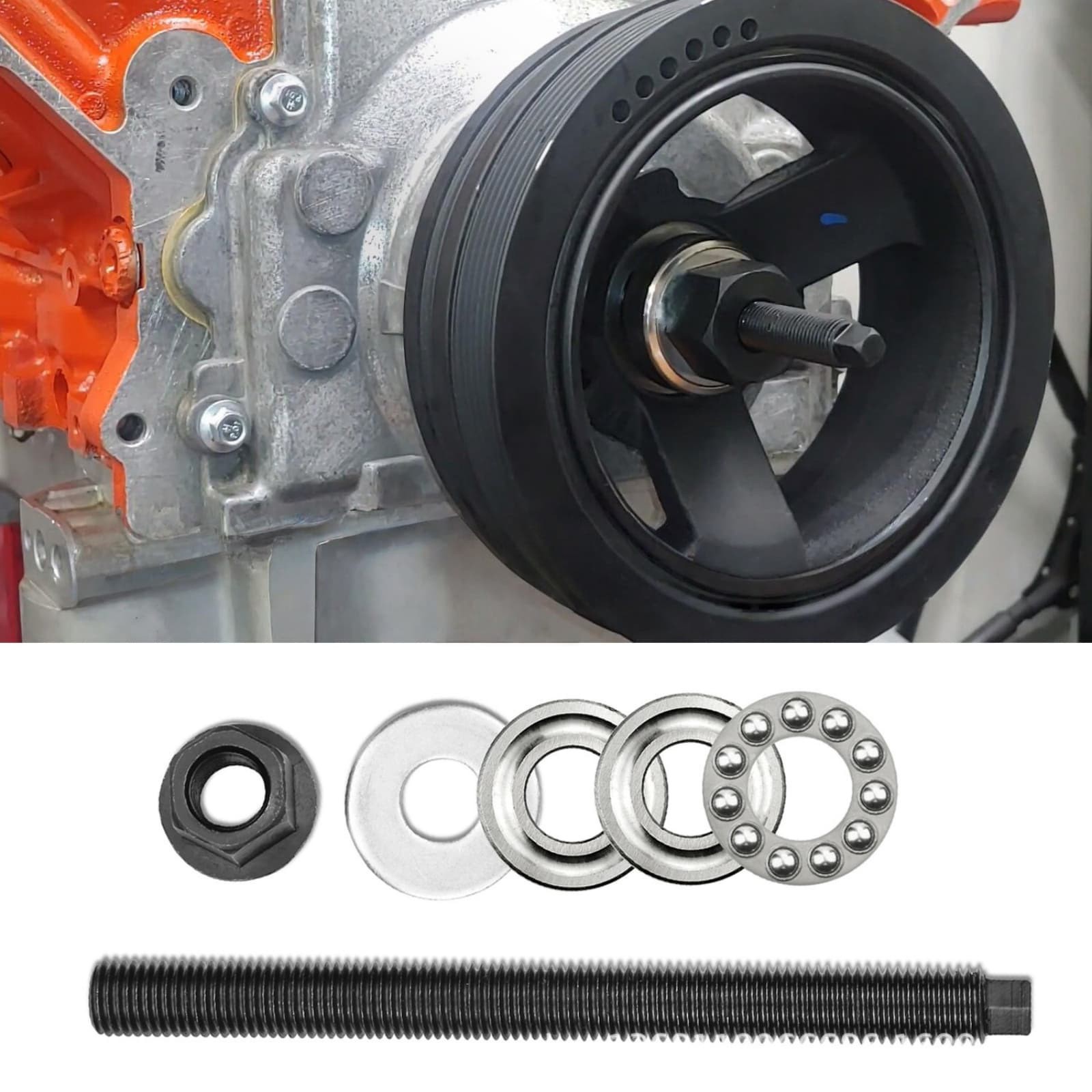 Harmonic Balancer Install Tool LS LT Engine Pulley Assembly For GM V8 Vehicles