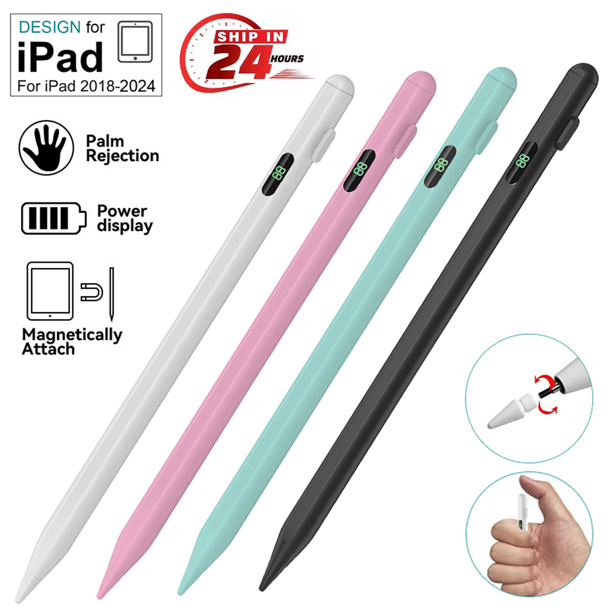 Stylus Pencil For Apple iPad 6 7 8 9 10th Mini 5 6th Air 3 4 5th Pro 11"&12.9"