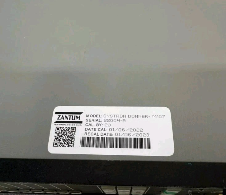 Systron Donner Model M107 Precision DC Voltage Source Calibrator