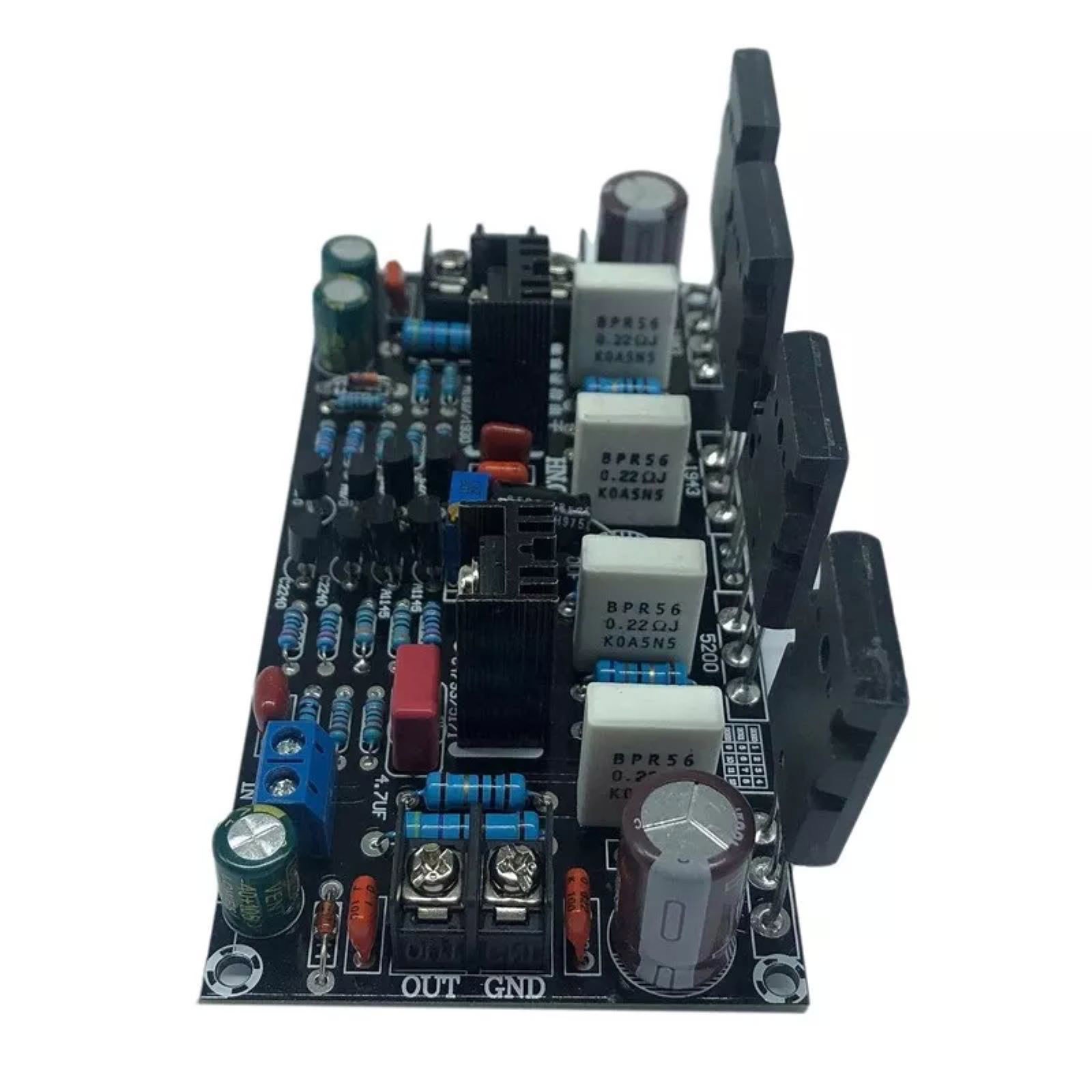 Black PCB Mono Power Amplifier Board 200W 1943+5200 High After Tube Board