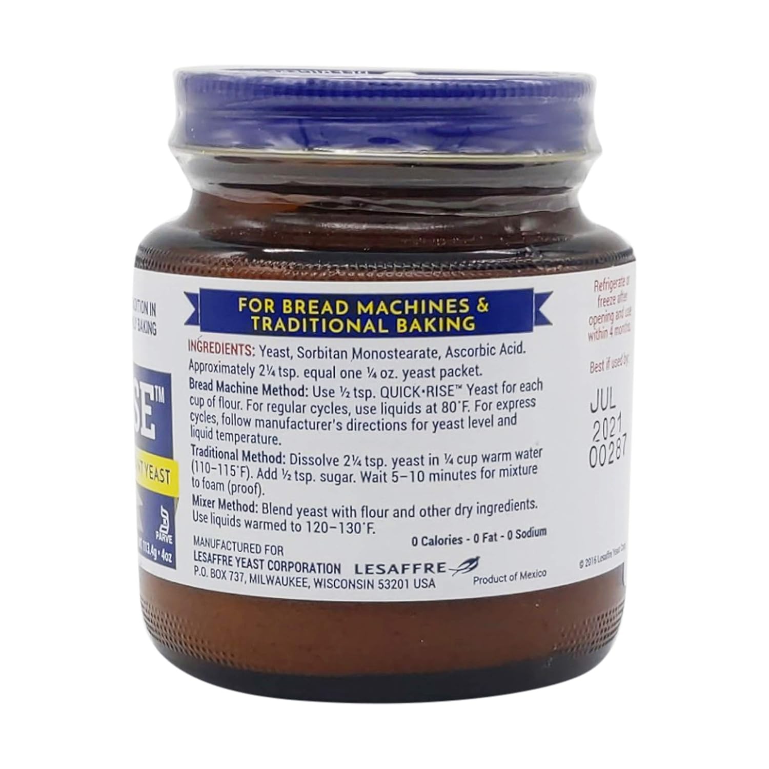 Red Star Bread Machine Yeast, 4 oz