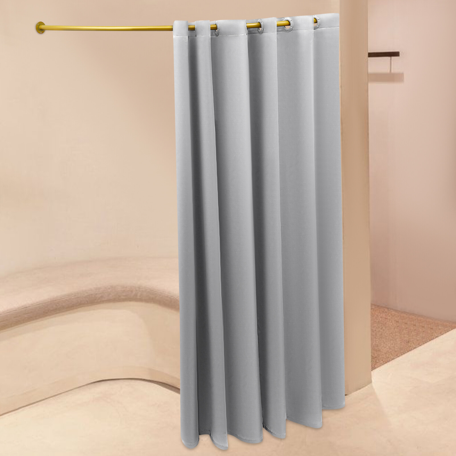 Privacy Changing Room with Blackout Curtains for Clothing Stores