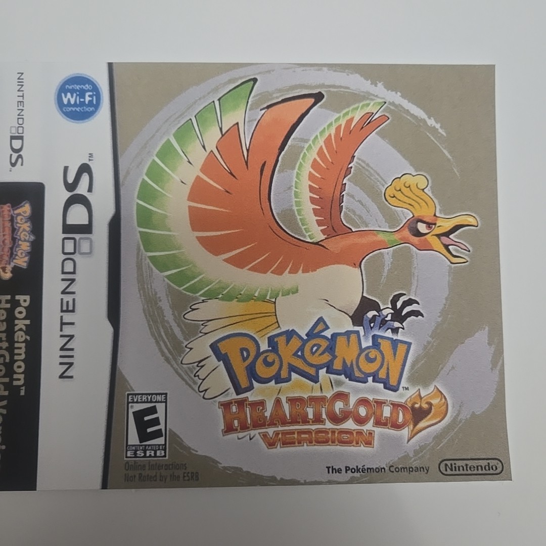 Replacement Case For Pokemon Heart Gold Version Nintendo DS