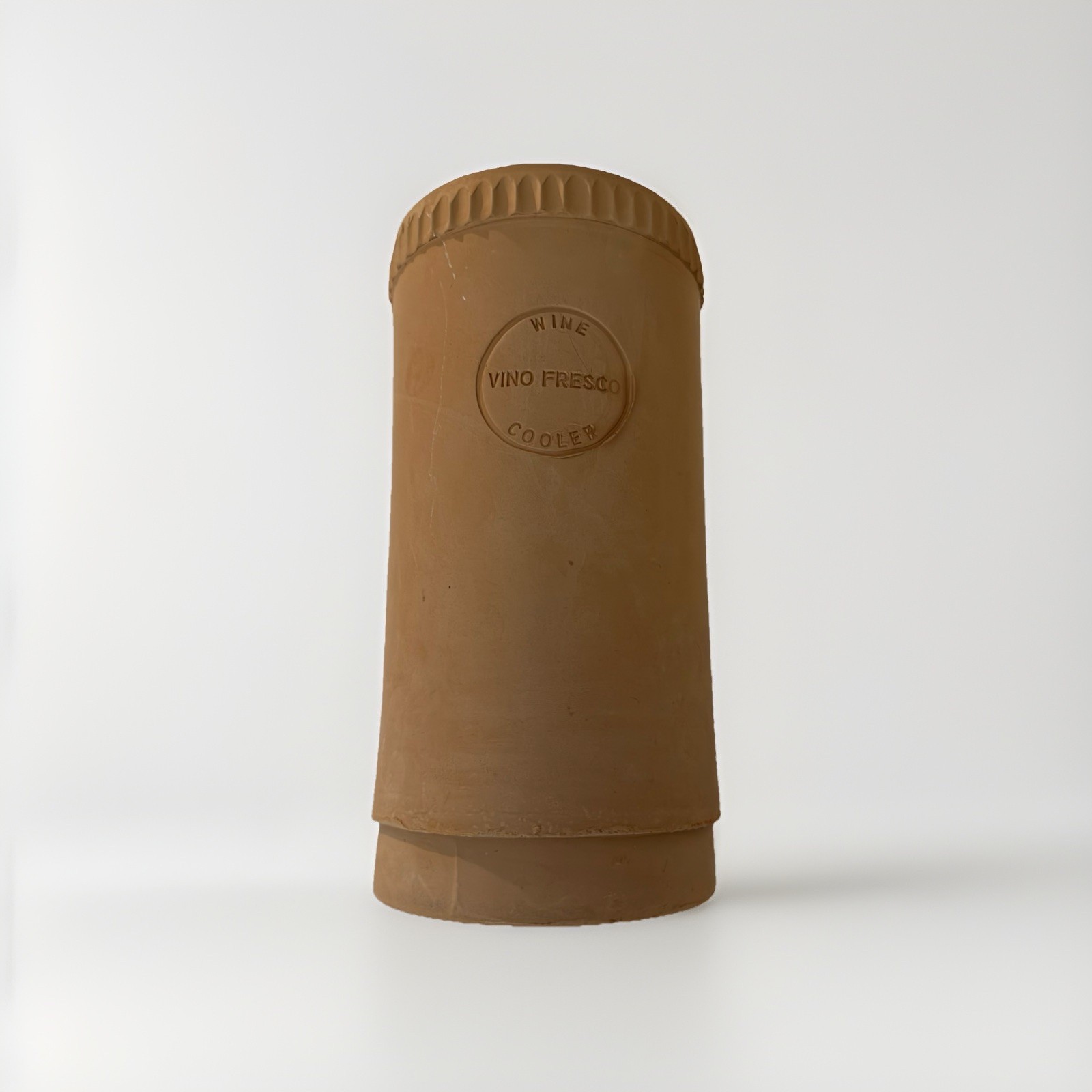 Vintage Terra Cotta Clay Wine Cooler 9”