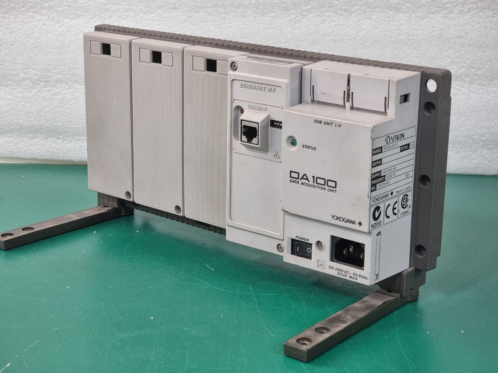 YOKOGAWA DA100 Data Acquisition Unit DA100-23-1F + DT300-41 ETHERNET Ethernet
