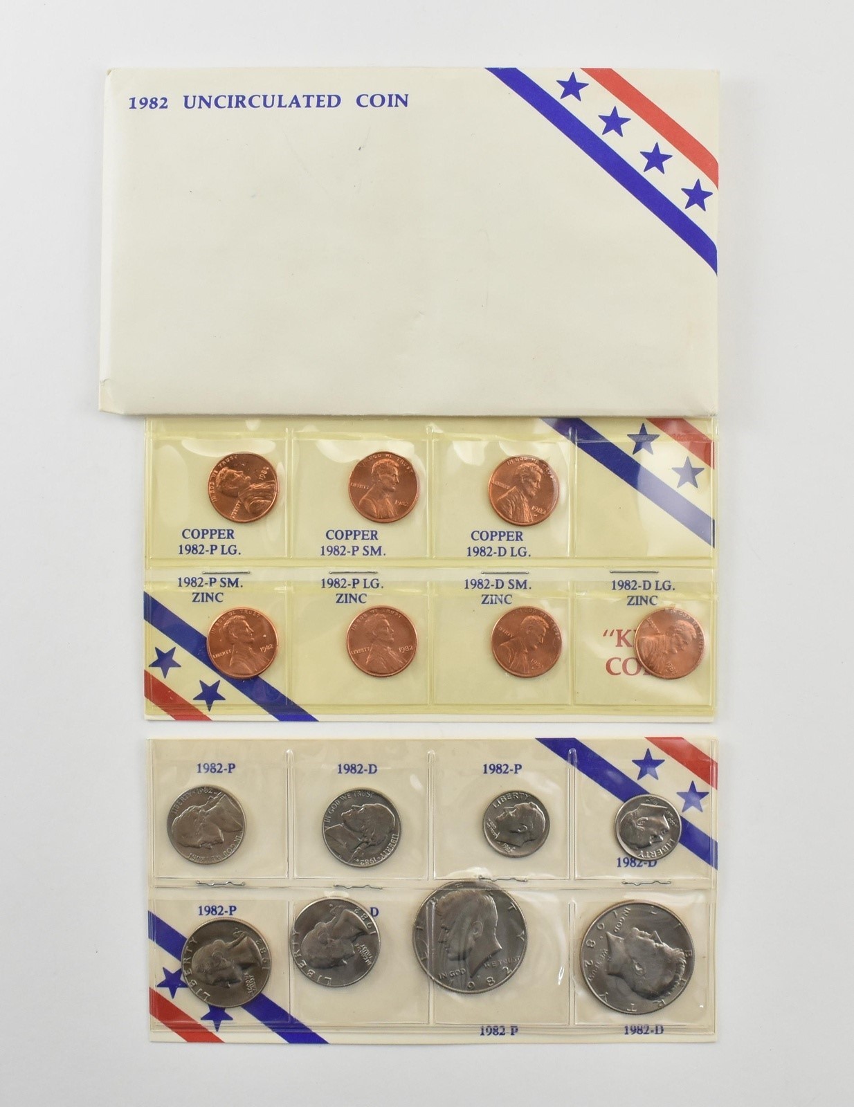 1982 Uncirculated Mint Set In Envelope *8196