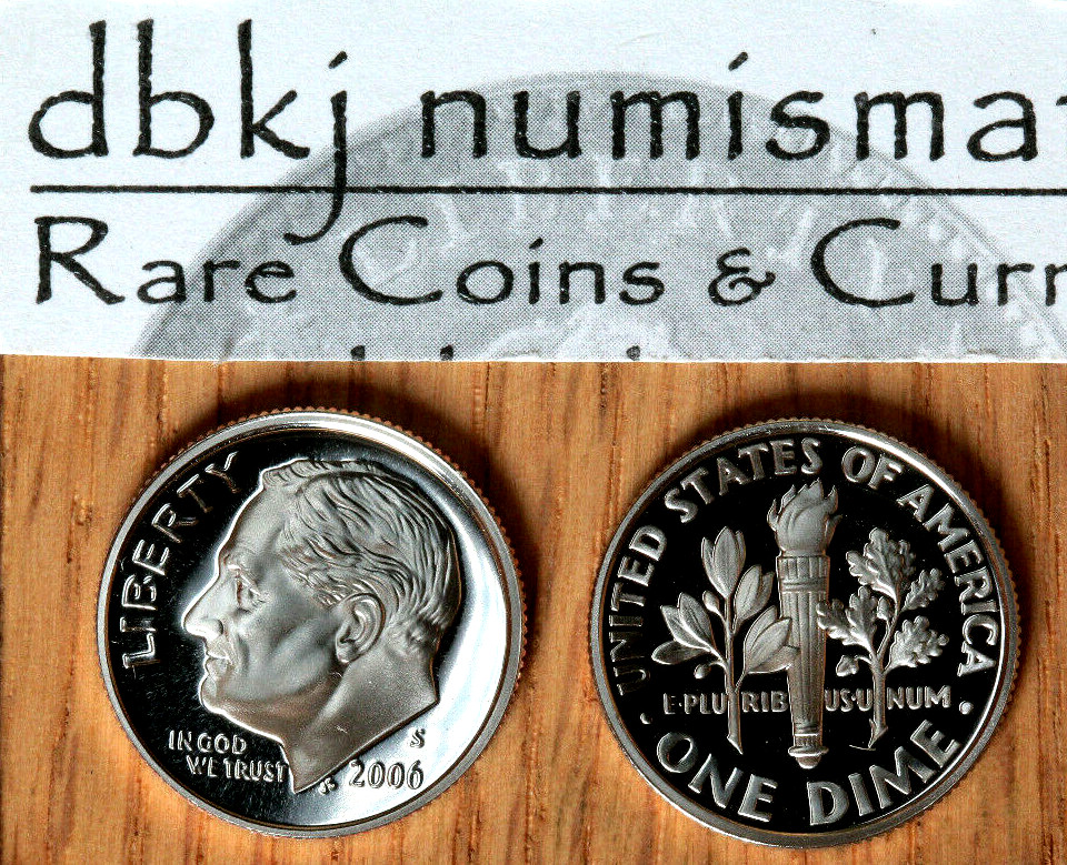 2006 S Clad Proof Roosevelt Dime - Choice to Gem Cameo