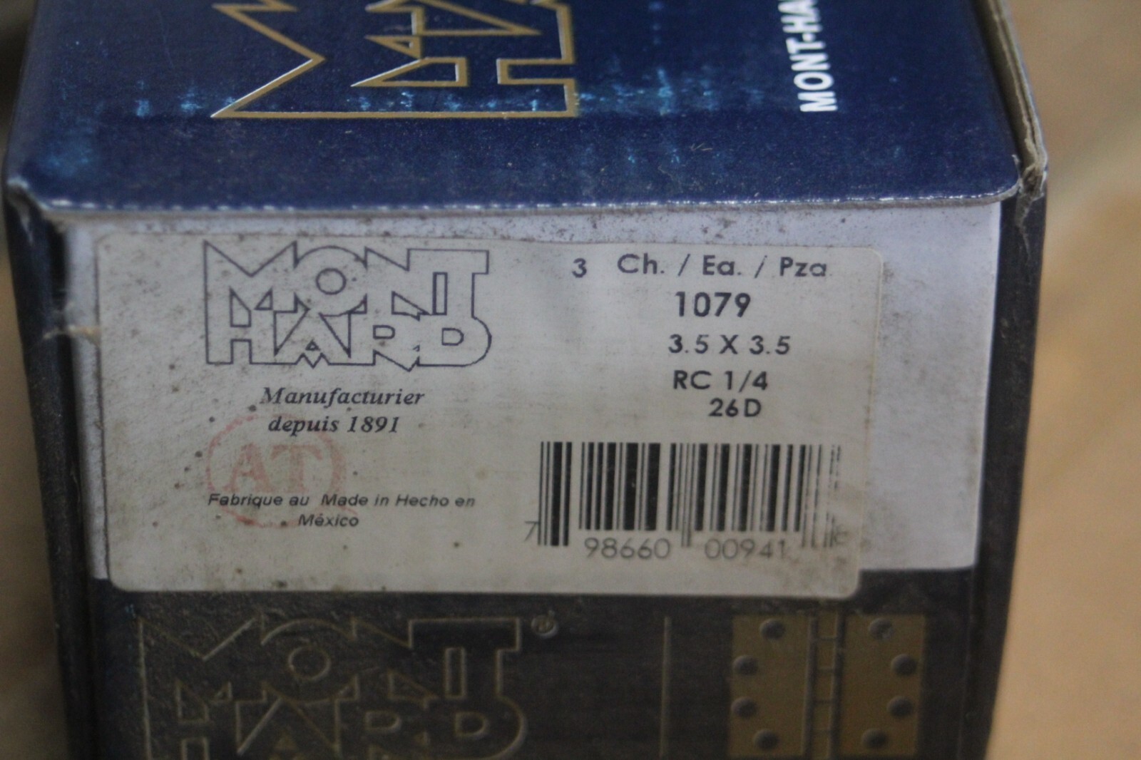 Mont Hard Hinges 3.5" x 3.5" 1079